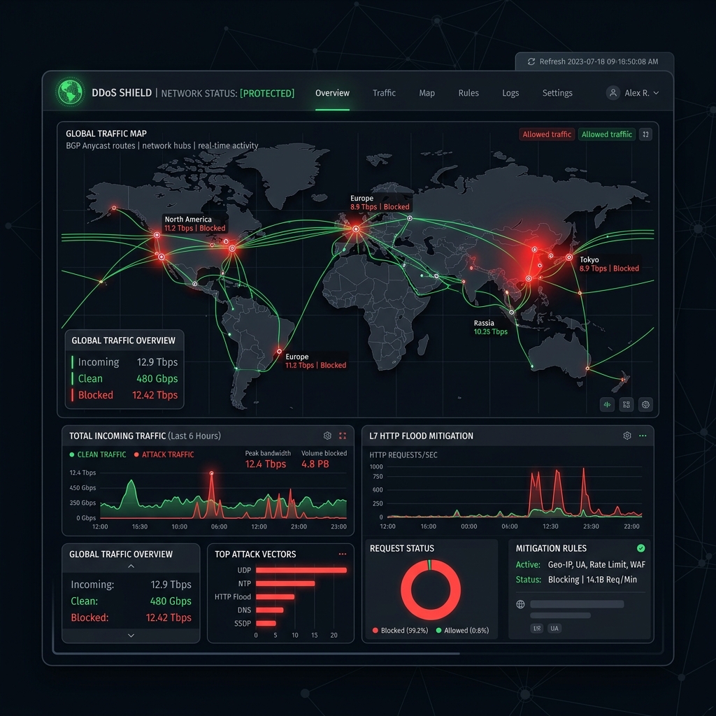 Büyük Ölçekli DDoS Koruma Mimarisi